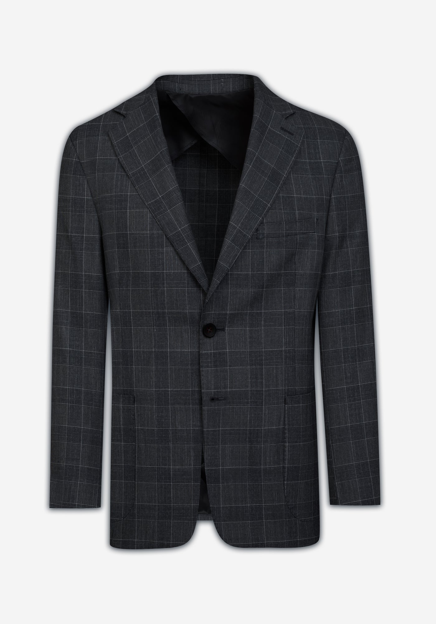 Contemporary Fit Vintage Grey Checked Blazer