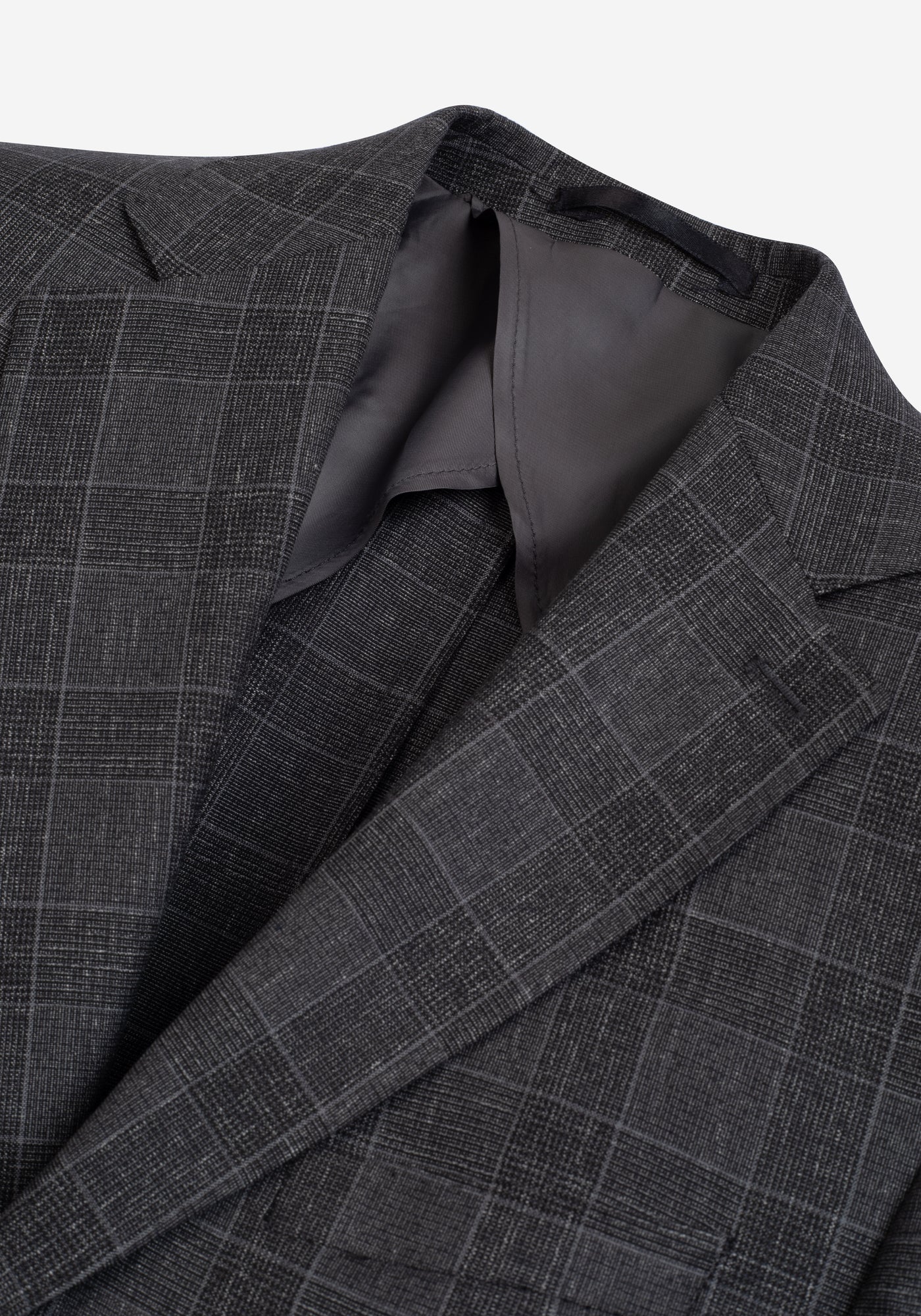 Contemporary Fit Vintage Grey Checked Blazer