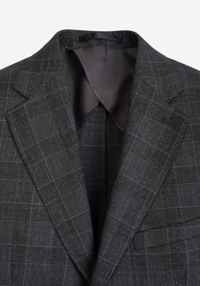 Contemporary Fit Vintage Grey Checked Blazer