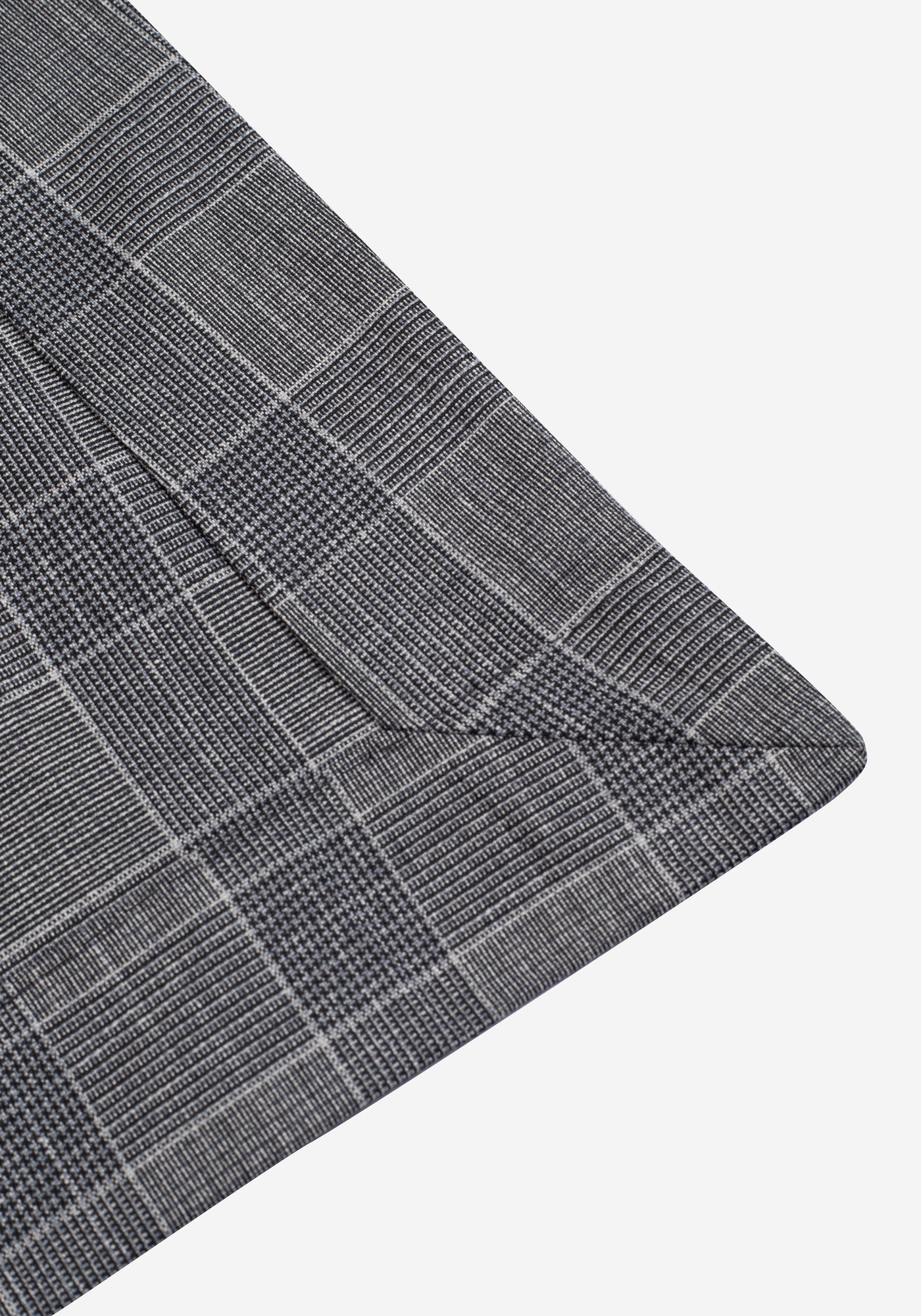 Contemporary Fit Smoke Grey Checked Blazer