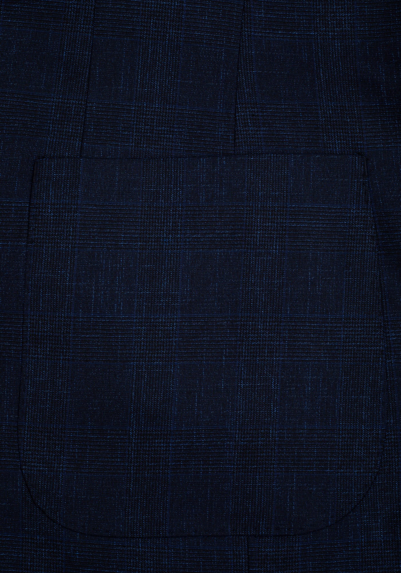 Contemporary Fit Twilight Blue Checked Blazer