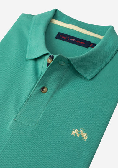 Ivy Green Cotton Polo Shirt