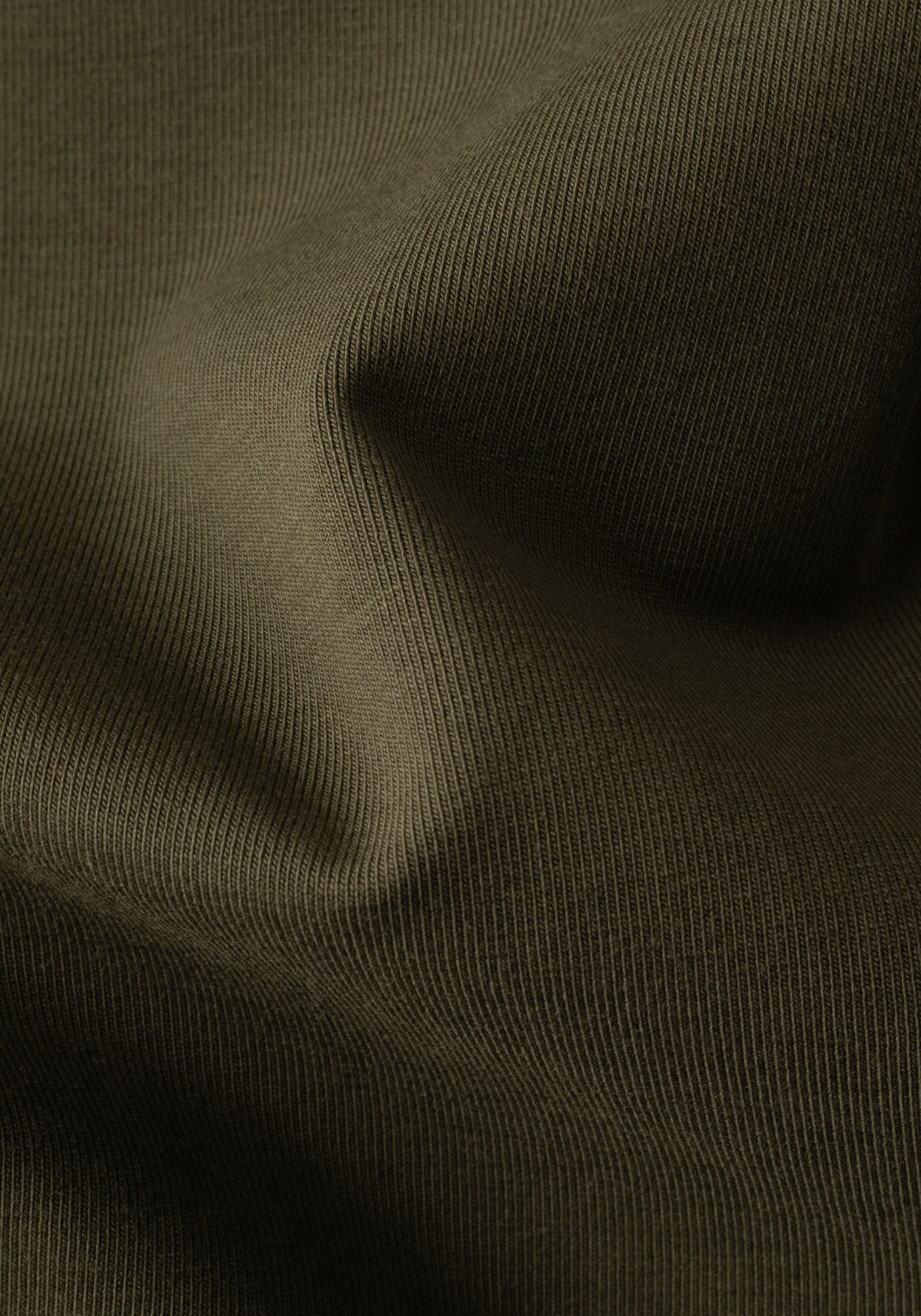 Dull Olive Cotton Undershirt - Short Sleeve