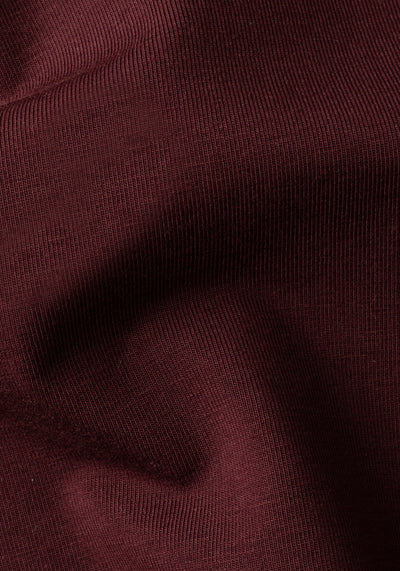 Cherry Maroon Cotton Undershirt - Short Sleeve