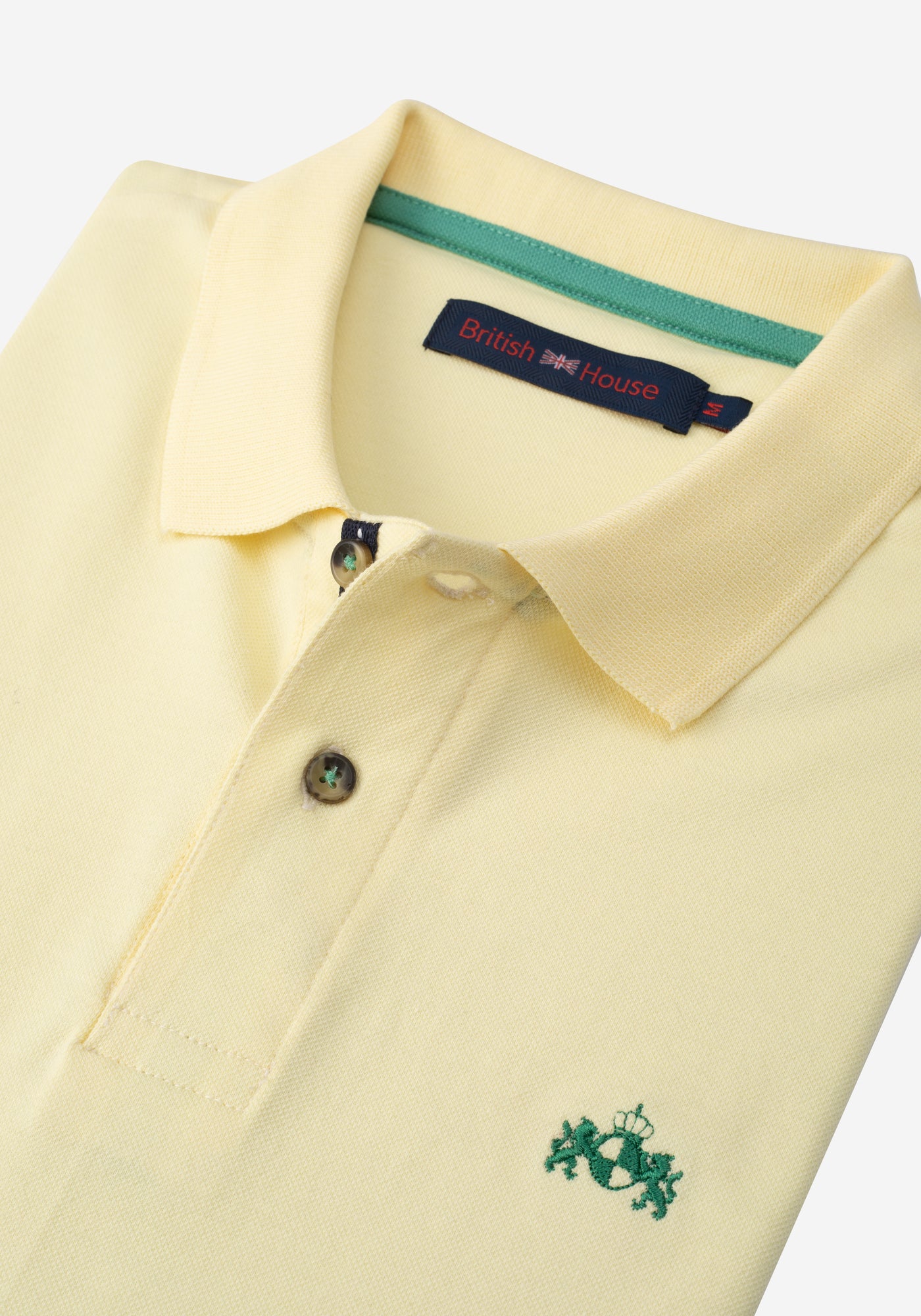 Pollen Yellow Cotton Polo Shirt