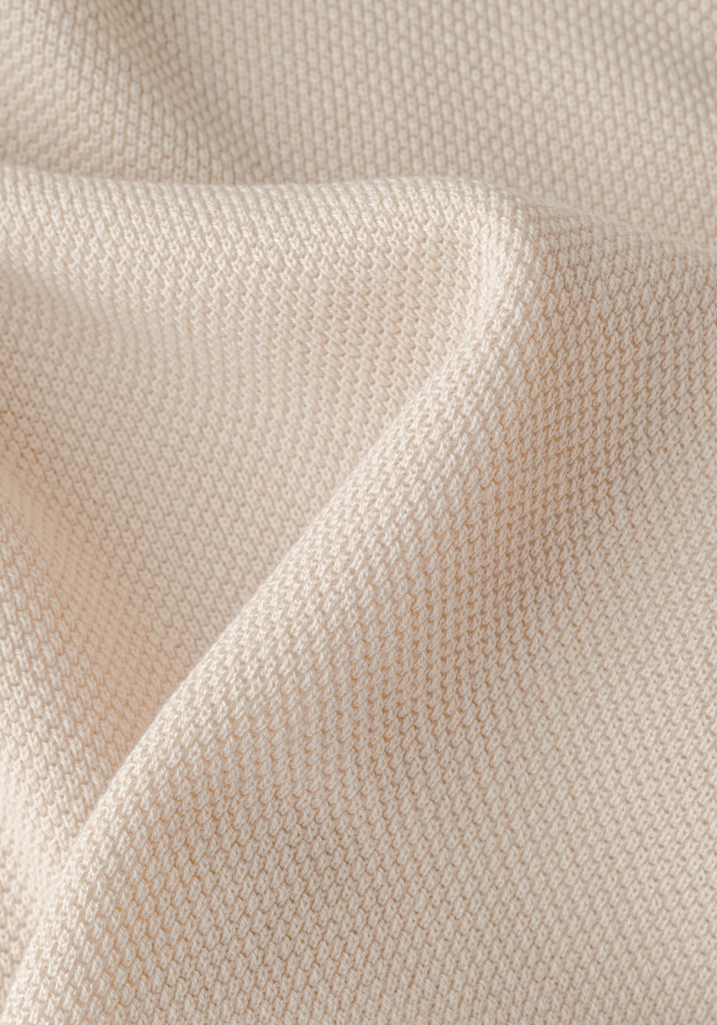 Muse Beige Knitted Polo Shirt