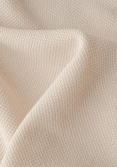 Muse Beige Knitted Polo Shirt