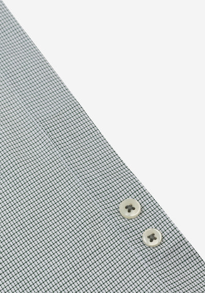 Celeste Green Checked Mini Houndstooth Shirt