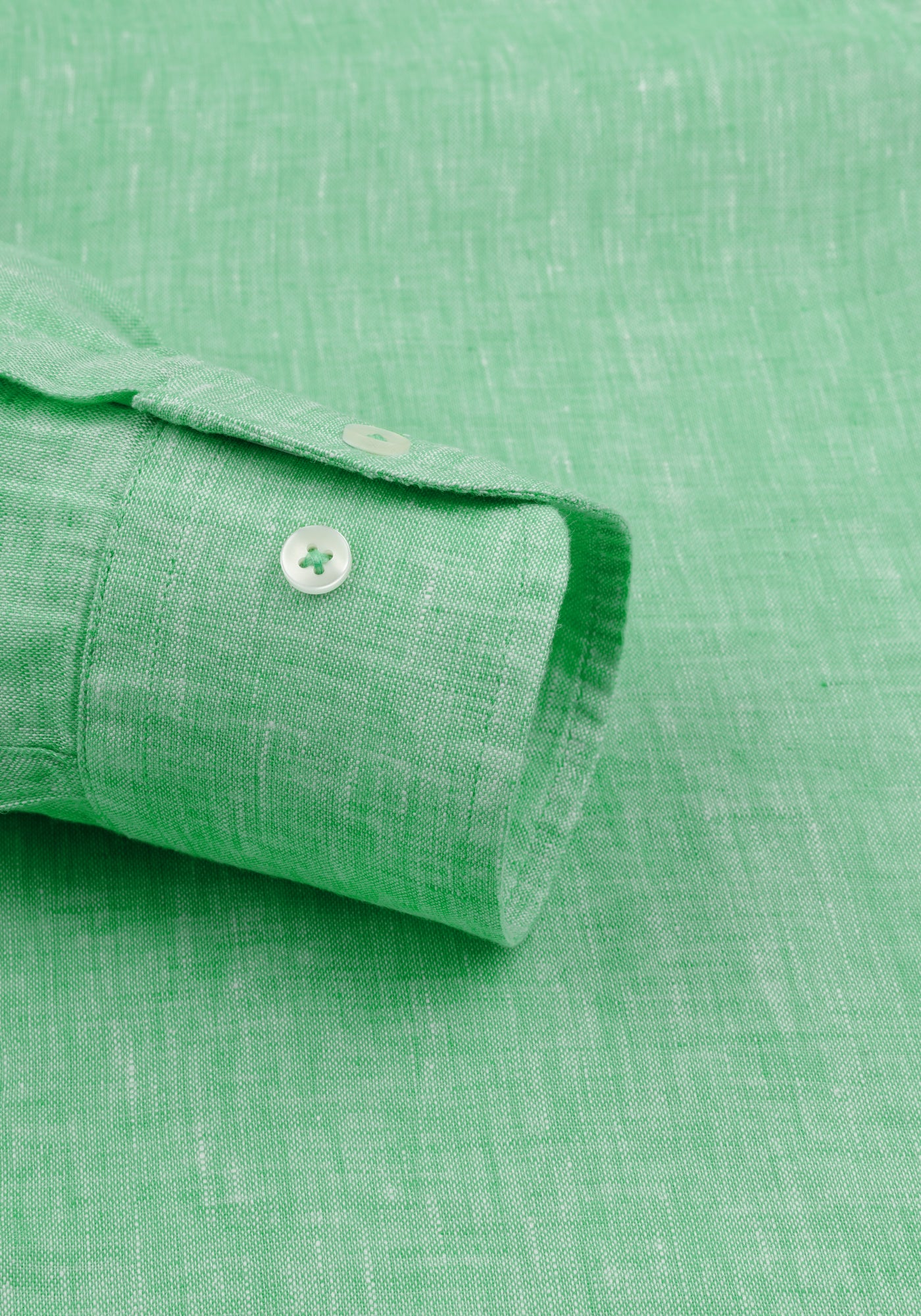 Palm Green Belgian Linen Shirt