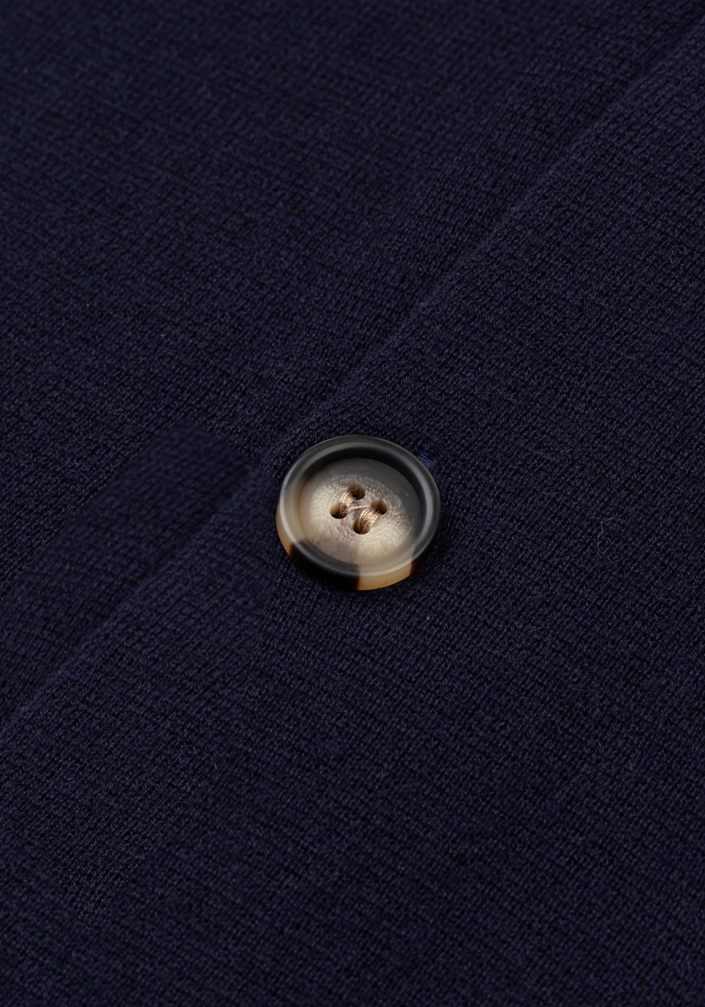 Imperial Navy Merino Wool Blend Cardigan