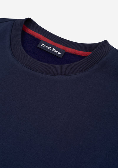 Midnight Navy Cotton Sweatshirt