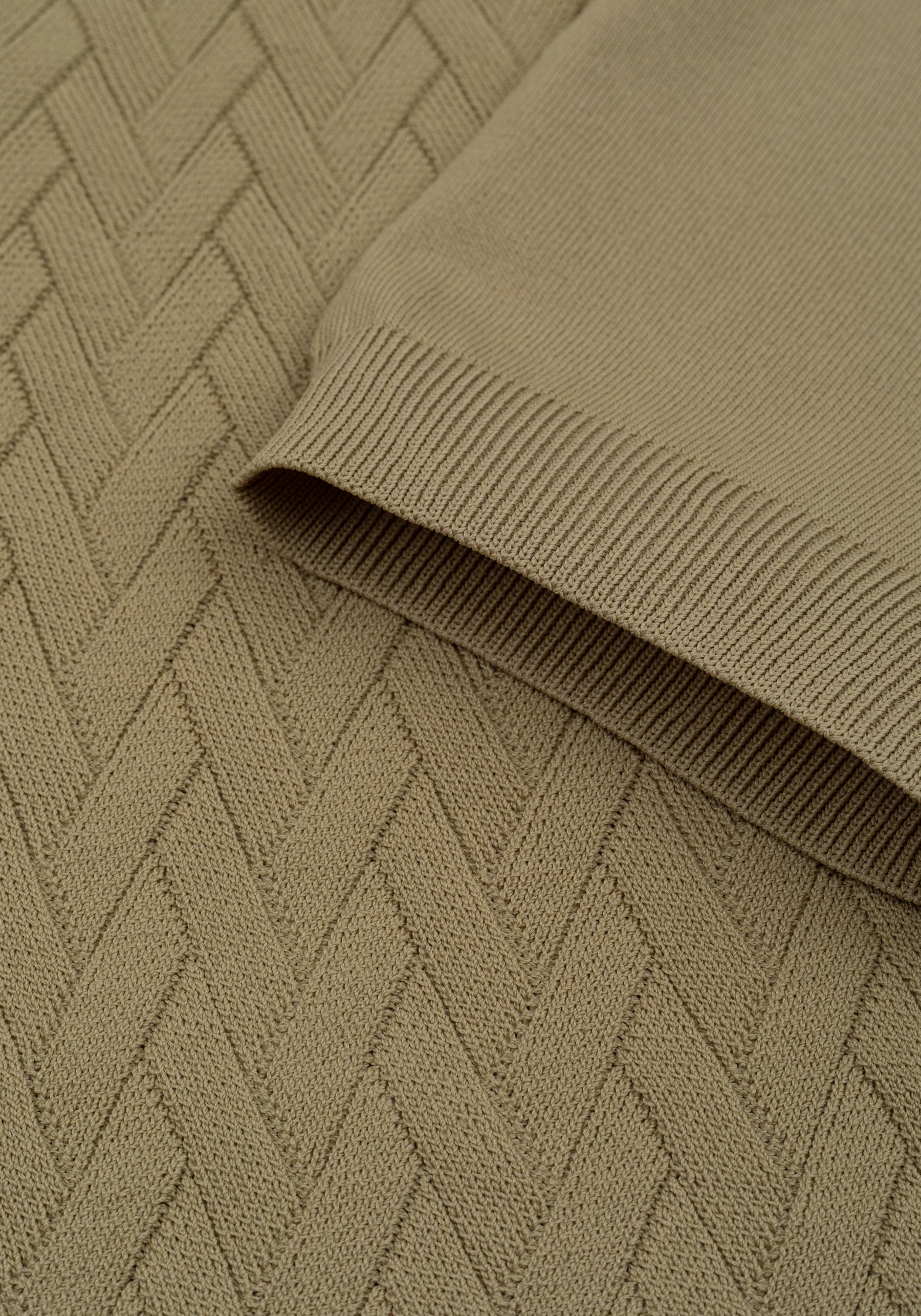 Cafe Beige Polyamide Knitted Polo Shirt