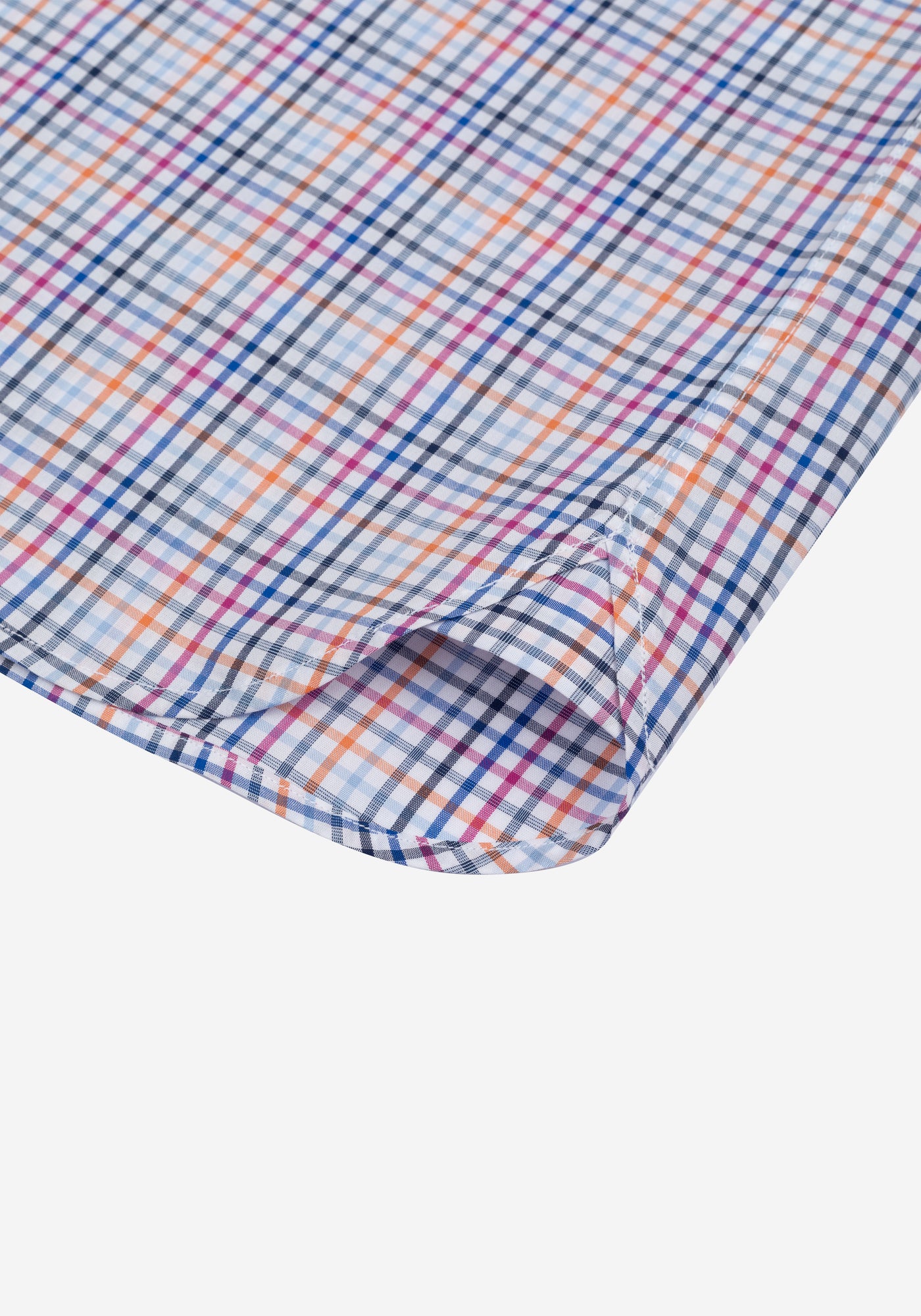 Sunset Blue Checked Oxford Shirt