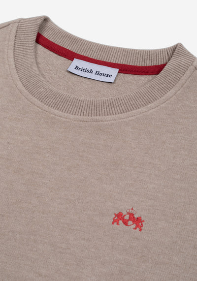 Fawn Beige Cotton Sweatshirt