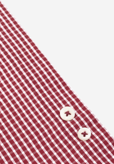 Regent Red Checked Poplin Shirt