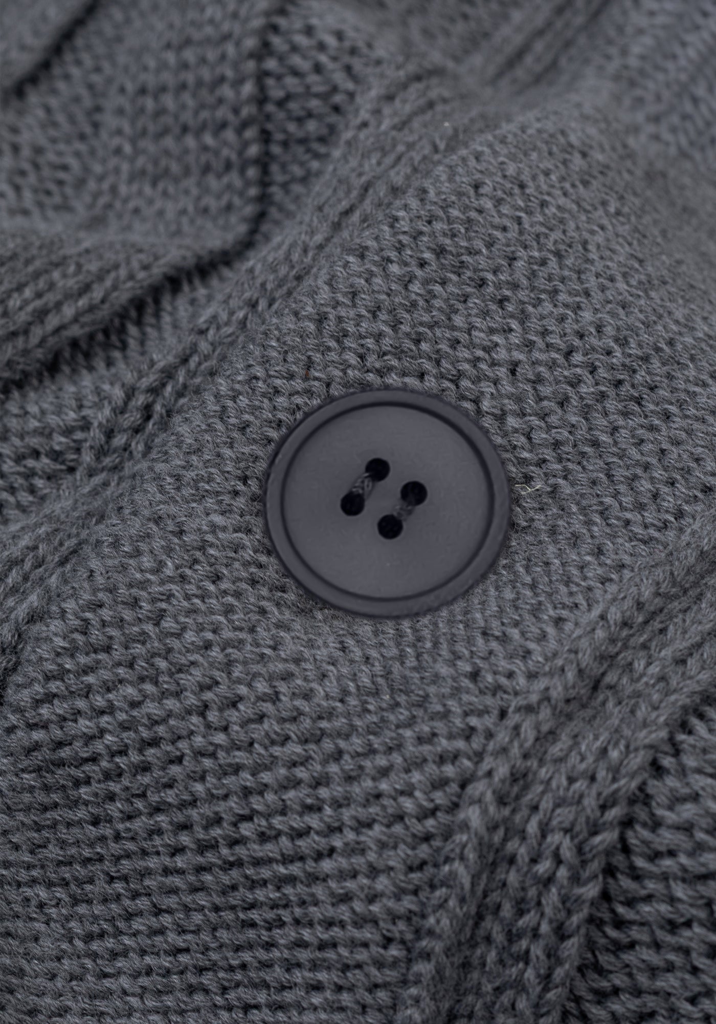 Flint Grey Heavy Knitted Cardigan