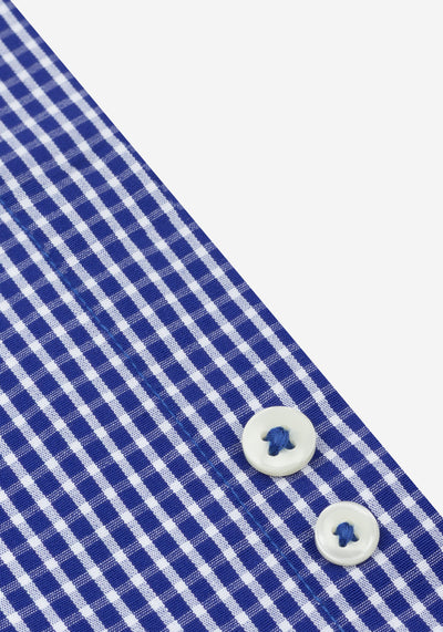 Mayfair Blue Checked Poplin Shirt