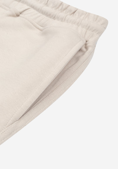 Ivory Beige Cotton Short