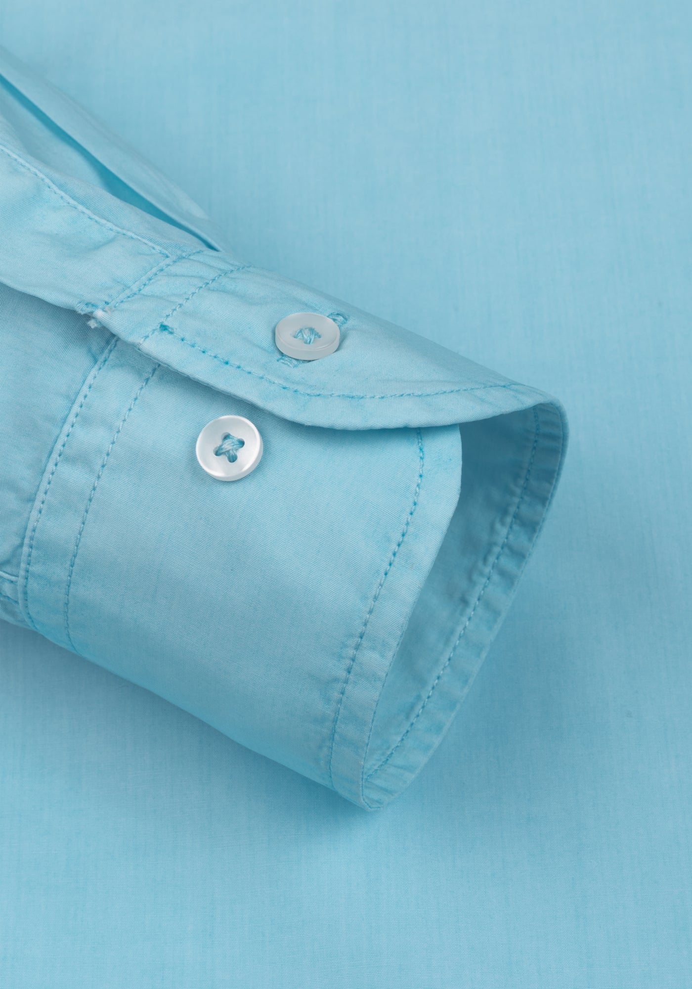 Glacier Turquoise Piece-Dyed Shirt