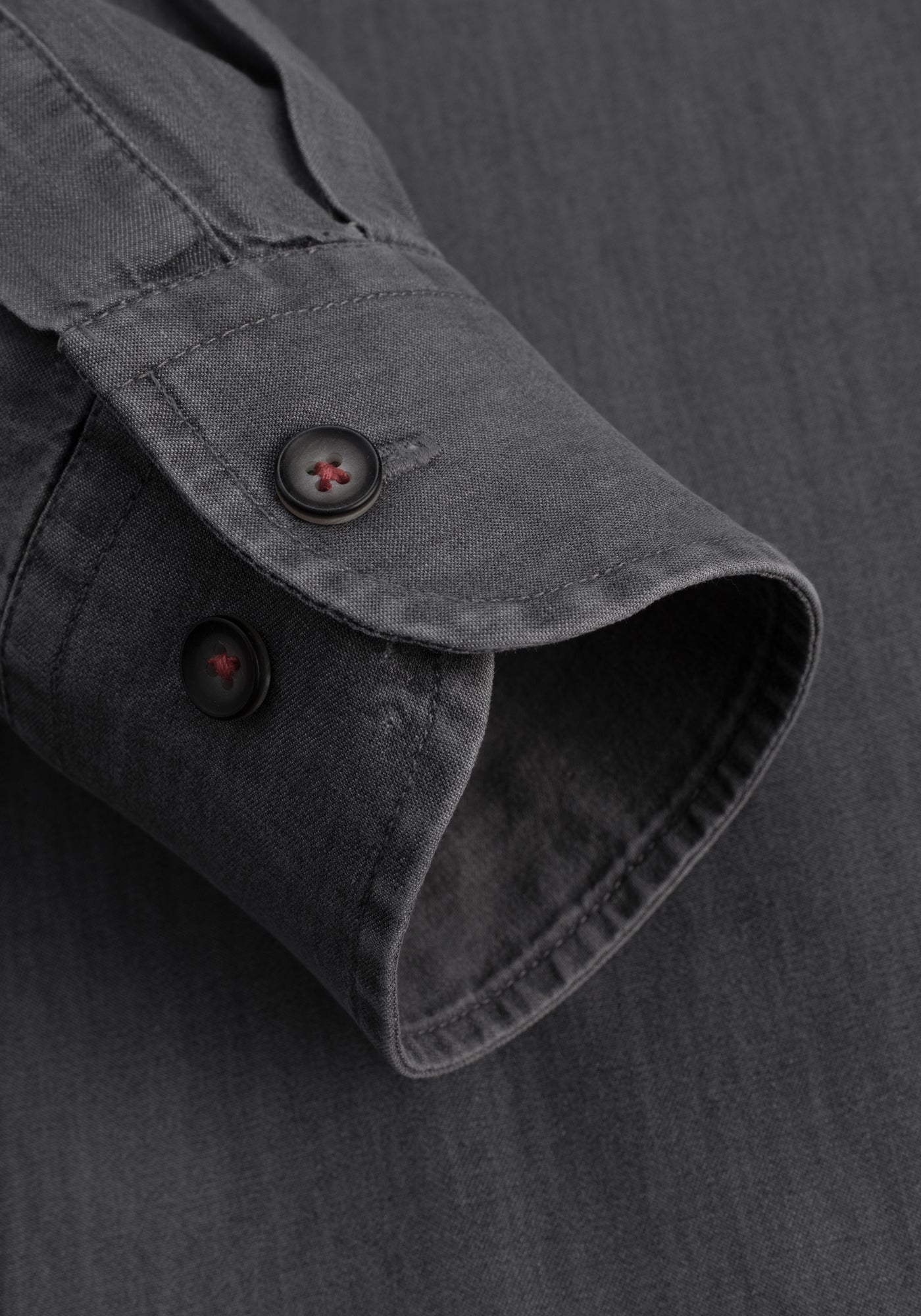 Steel Grey Selvedge Denim Shirt