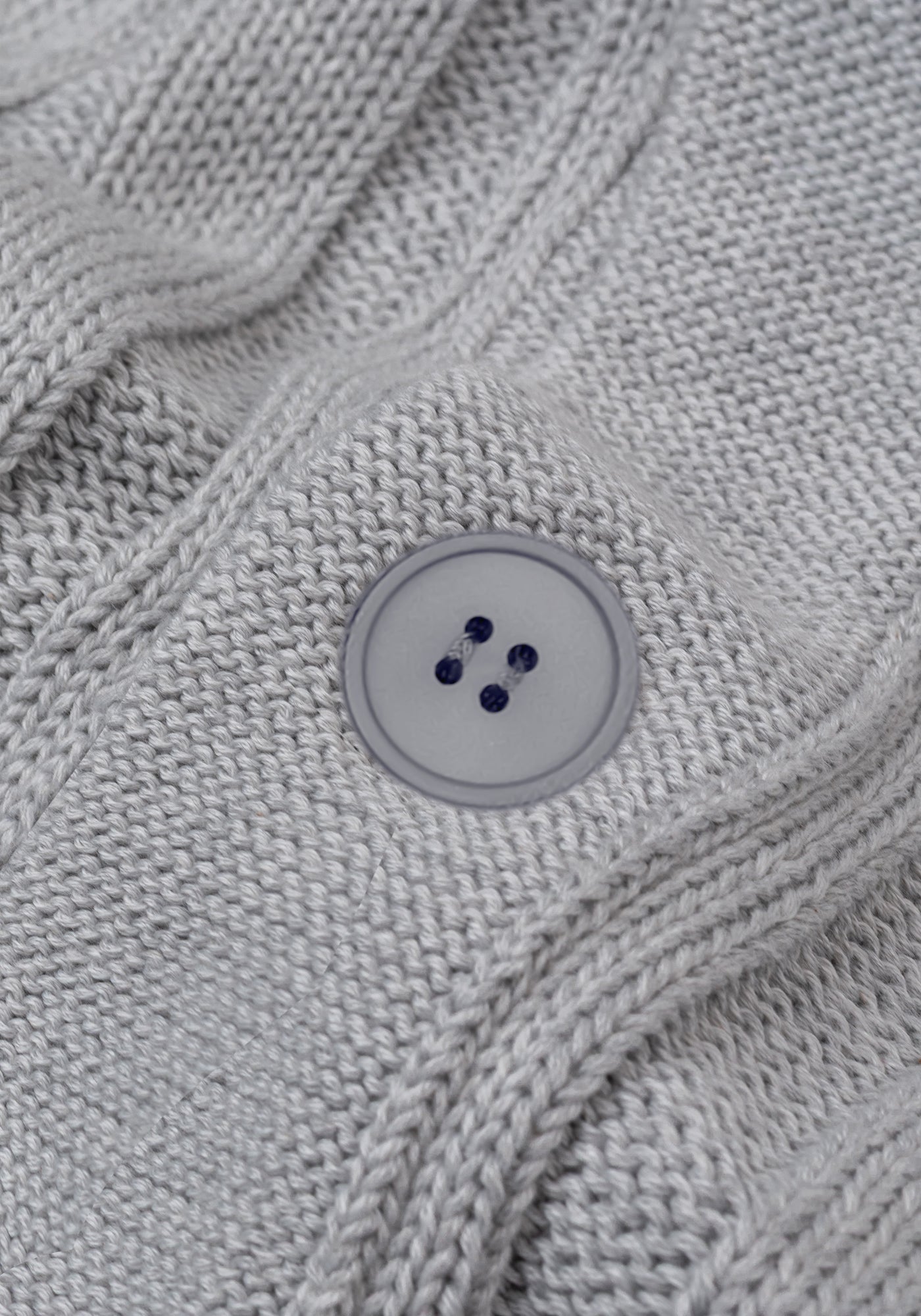 Mist Grey Heavy Knitted Cardigan