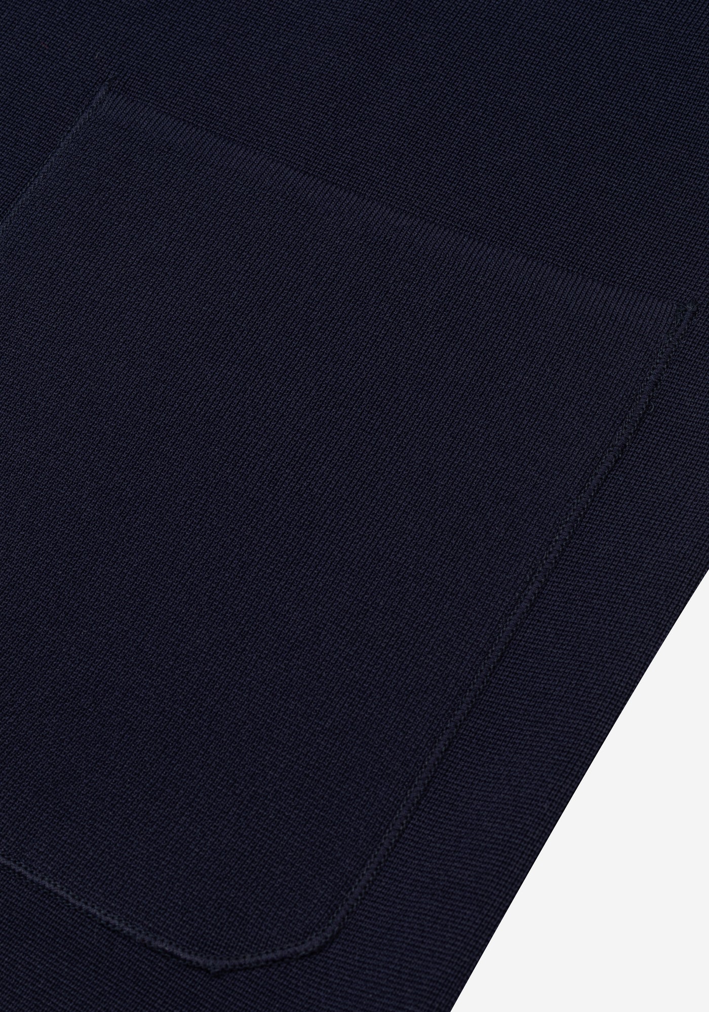 Lapis Navy Double-Breasted Polyamide Jardigan