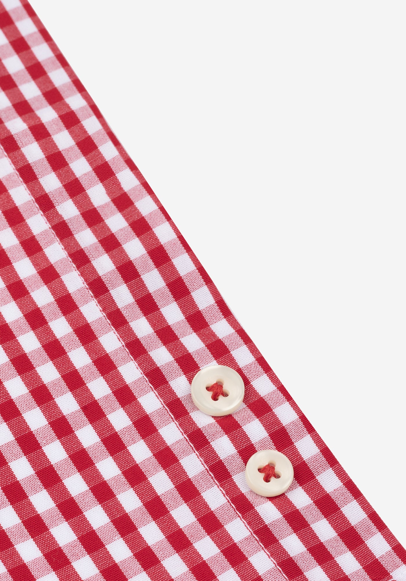 Cardinal Red Checked Poplin Shirt