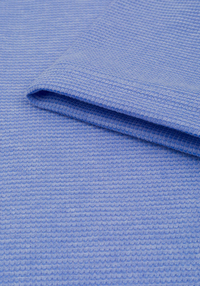 Bayside Blue Waffle Polo Shirt