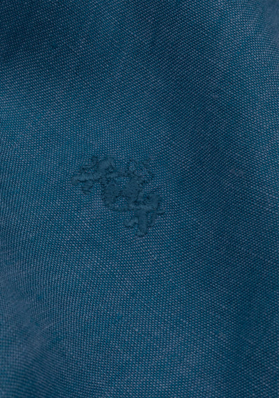 Ocean Teal Belgian Linen Shirt