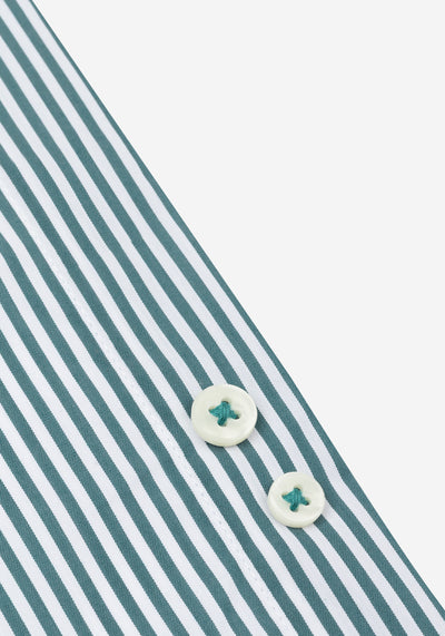 Emerald Green Stripe Aero-Hybrid Shirt