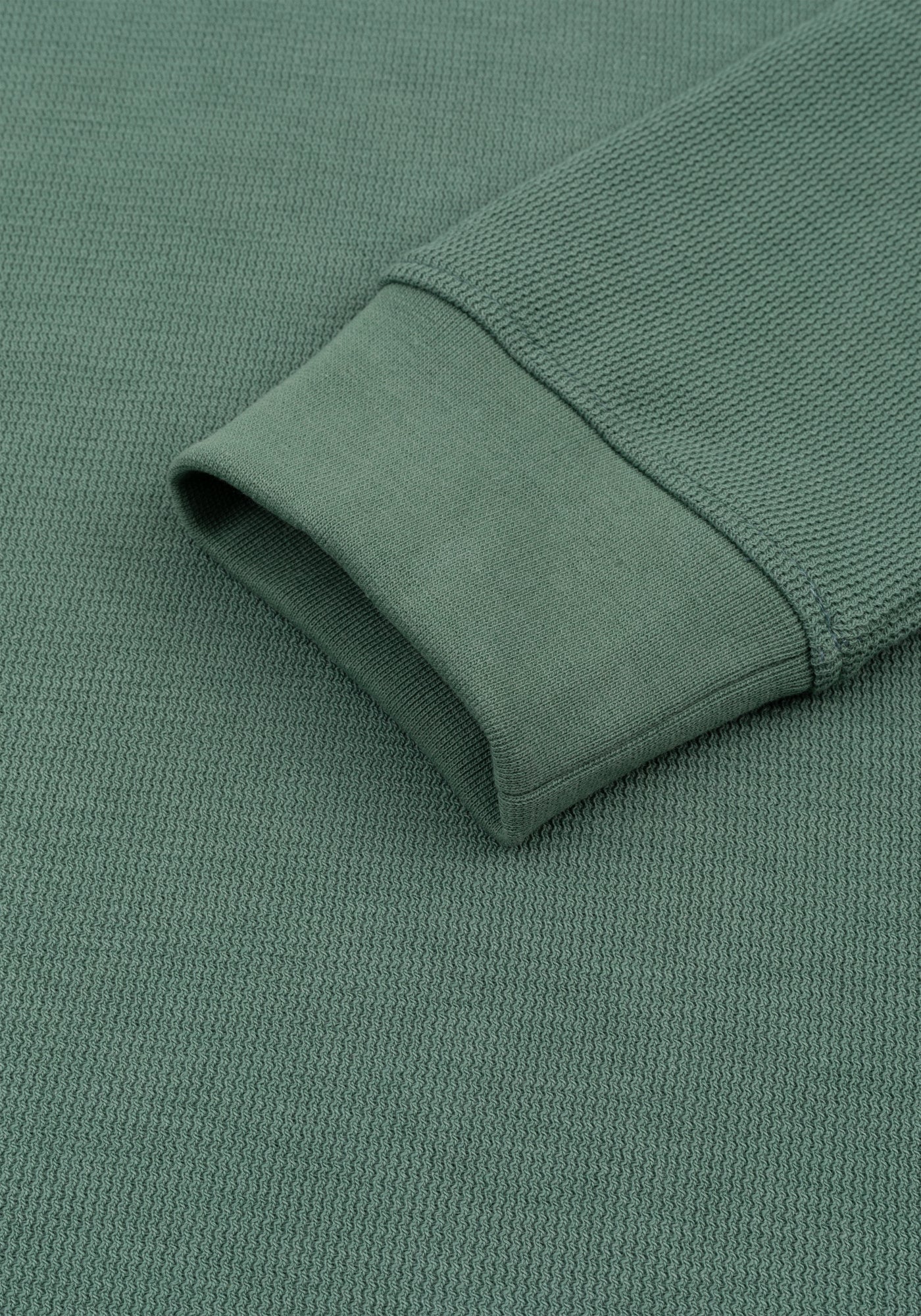 Dusty Green Waffle Sweatshirt