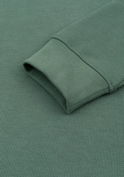 Dusty Green Waffle Sweatshirt