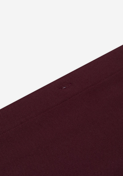 Berry Burgundy Piqué Shirt