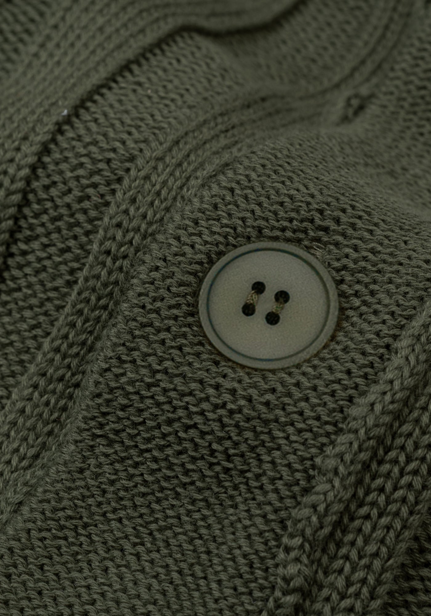 Dune Olive Heavy Knitted Cardigan