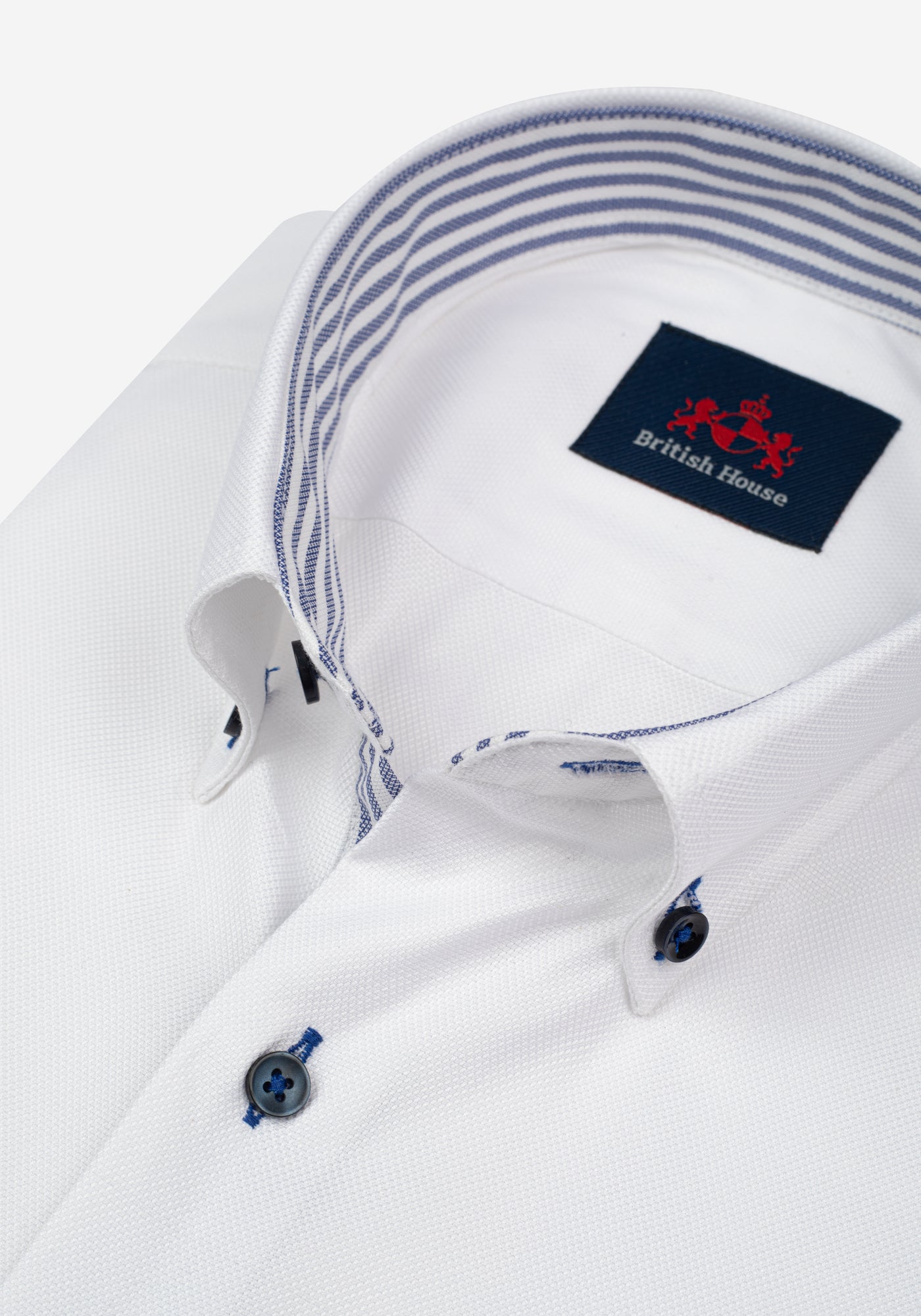 White Ink Blue Soft Oxford Shirt