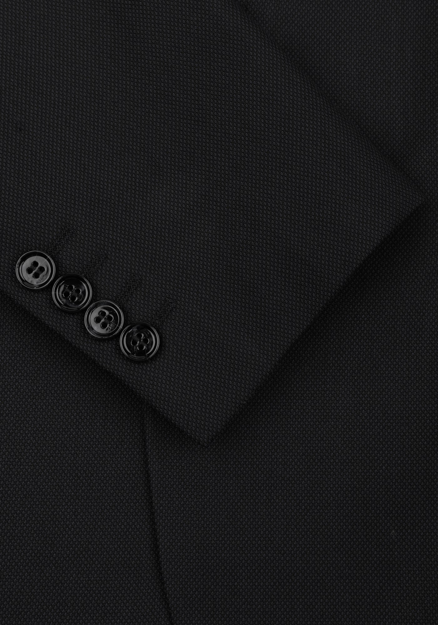 Obsidian Black Dotted Poly Suit