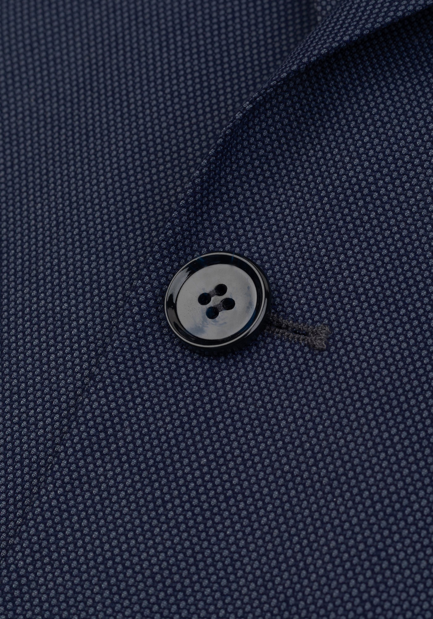 Atlantic Navy Dotted Poly Suit