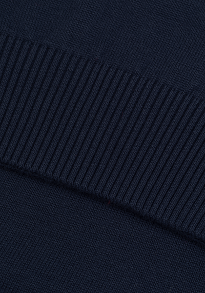 Galaxy Navy Zip Cotton Pullover