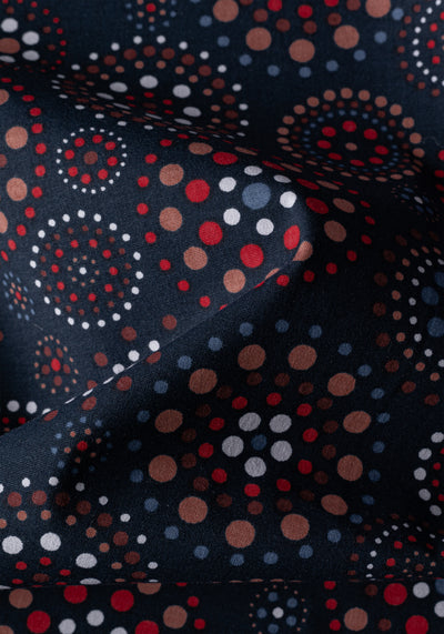Parti-Colored Printed Poplin Shirt
