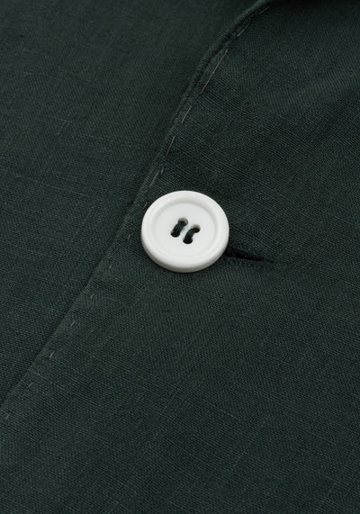 Hunter Green Pure Linen Blazer