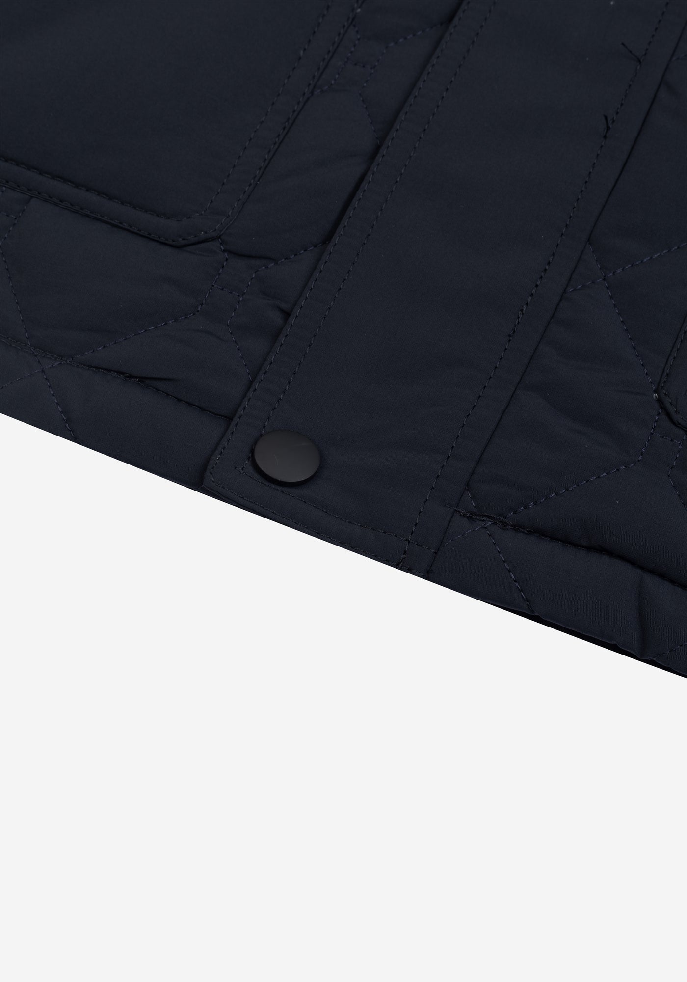 Classic Navy Puff-Tech Quilted Jacket