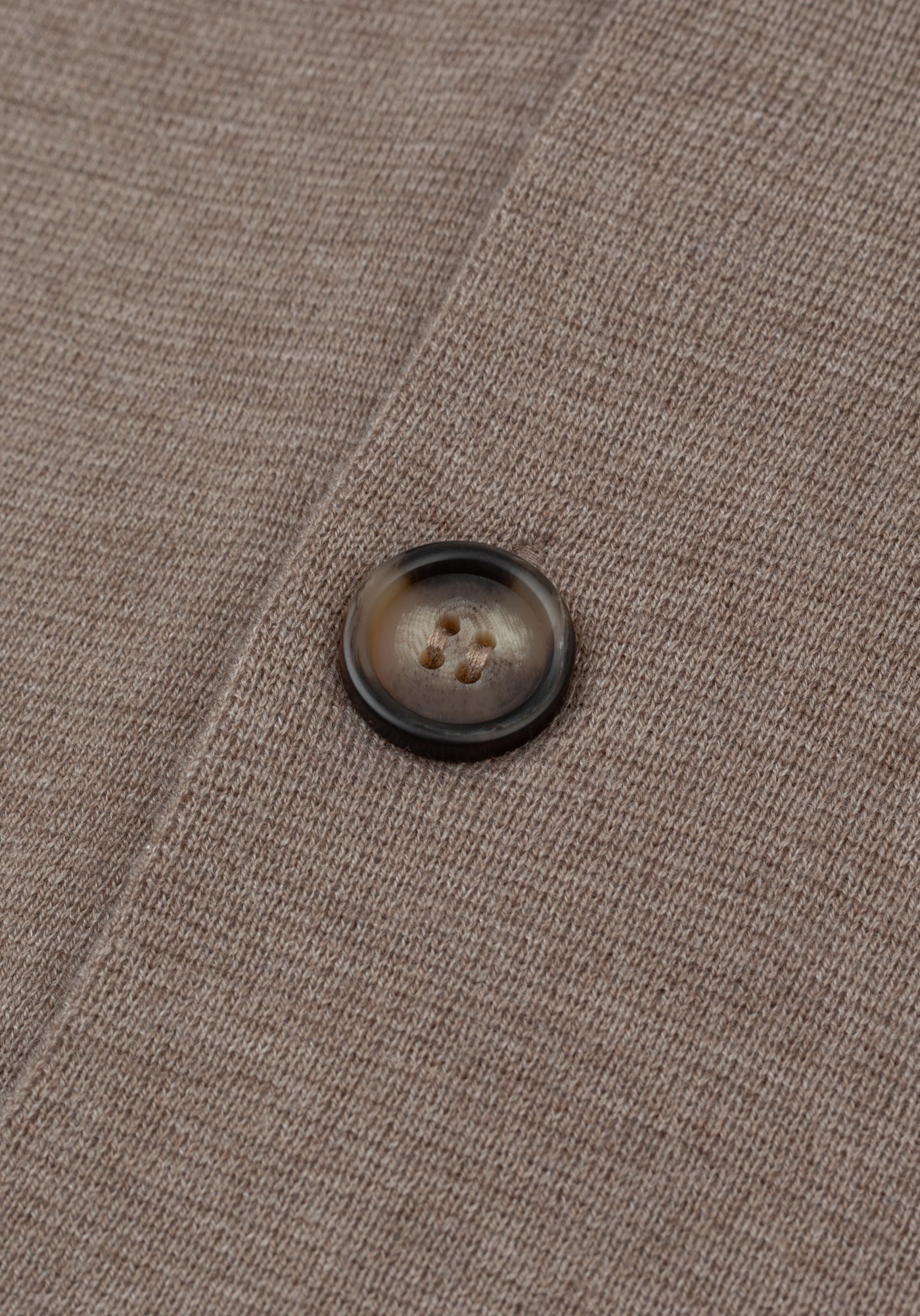 Dune Beige Merino Wool Blend Cardigan