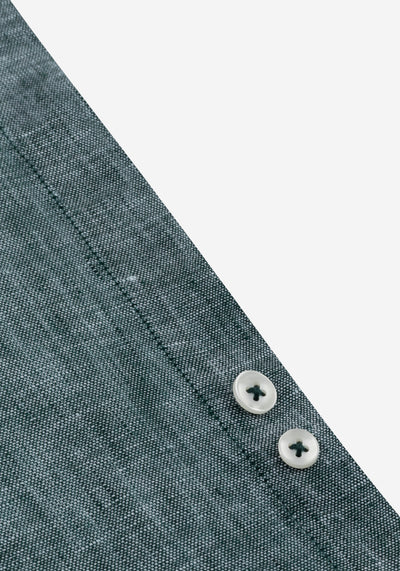 Sage Green Belgian Linen Shirt