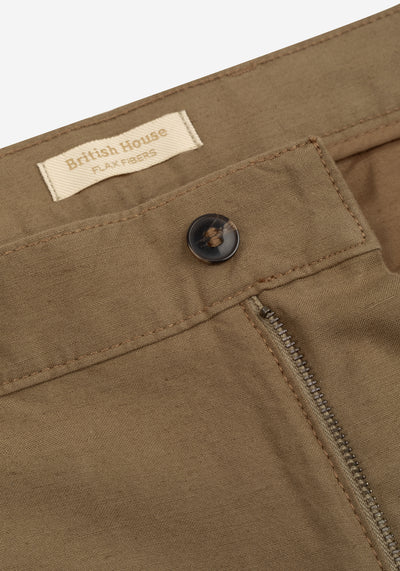 Cocoa Brown Soléa Linen Pants