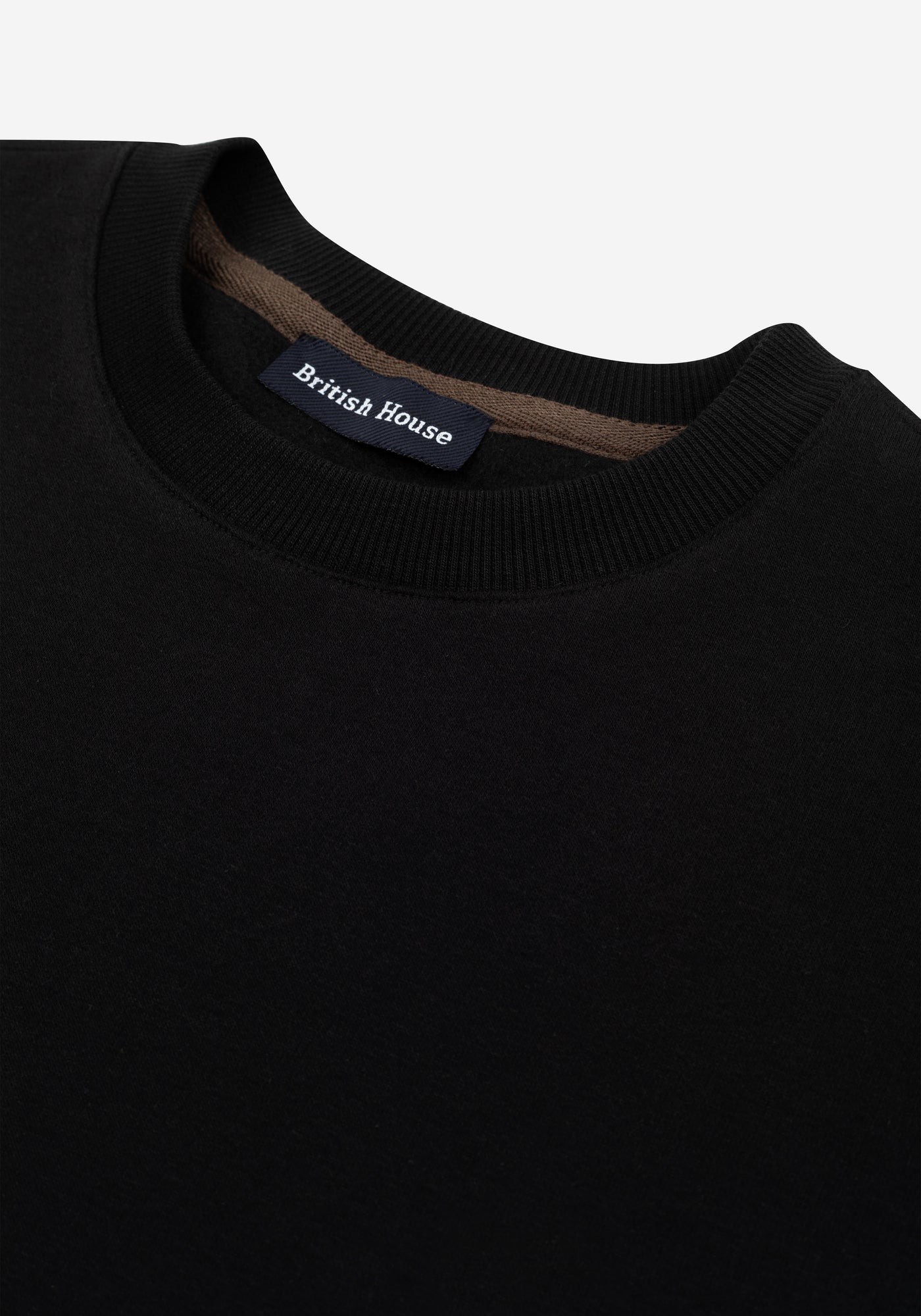 Pitch Black Cotton Sweatshirt