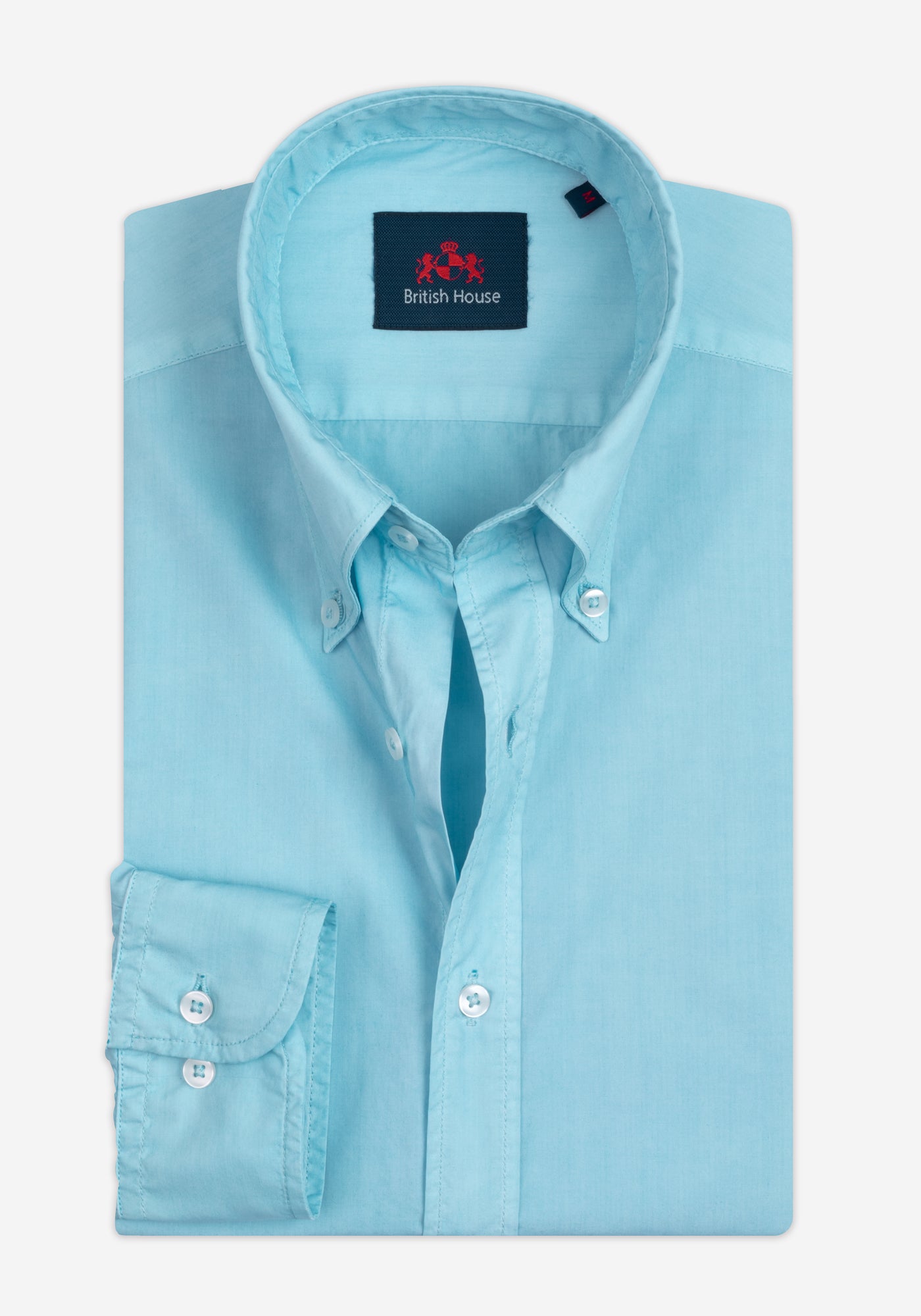 Glacier Turquoise Piece-Dyed Shirt