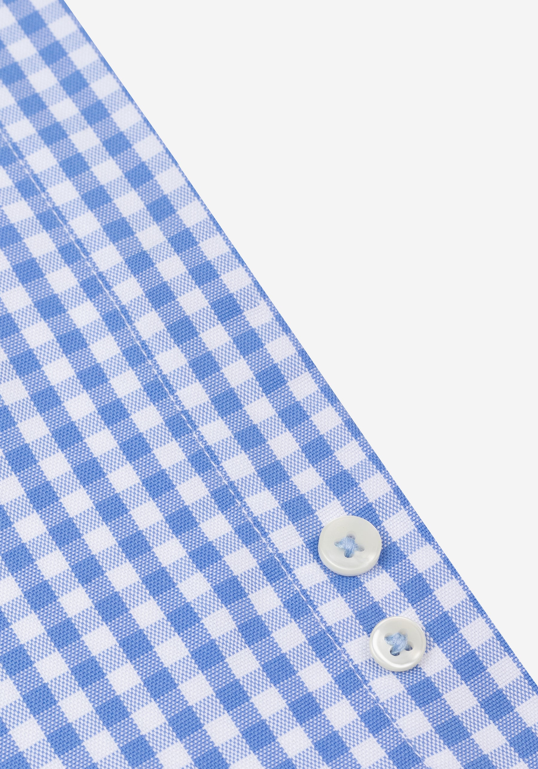Pastel Blue Checked Oxford Shirt