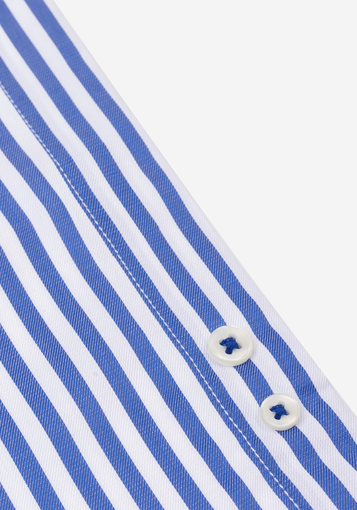 Vivid Blue Stripe Signature Twill Shirt