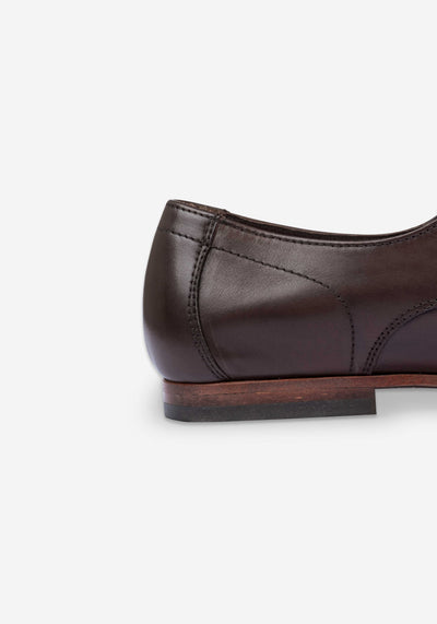 Mocha Brown Calf-Skin Leather Lace-up