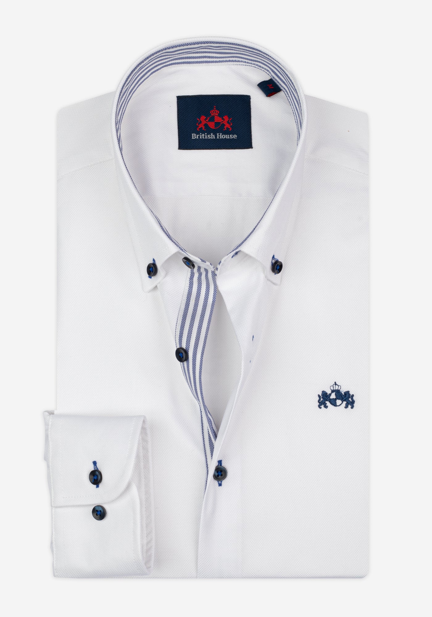 White Ink Blue Soft Oxford Shirt
